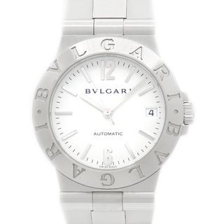 ブルガリ(BVLGARI)のBVLGARI ブルガリ ディアゴノ スポーツ LCV35S デイト 白 ホワイト SS ステンレス メンズ 自動巻き【6ヶ月保証】【腕時計】【中古】(腕時計(アナログ))