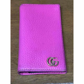 グッチ(Gucci)のGUCCI GGマーモント手帳型iPhoneケース6,7,8,SE2,SE3対応(iPhoneケース)