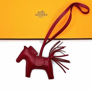 エルメス(Hermes)のエルメス ロデオチャーム PM バッグチャーム Y レディース 赤 キーホルダー(キーホルダー)