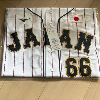 ホッカイドウニホンハムファイターズ(北海道日本ハムファイターズ)の【新品未開封】 WBC 万波中正 ユニフォーム レプリカ M 侍ジャパン 日本(記念品/関連グッズ)