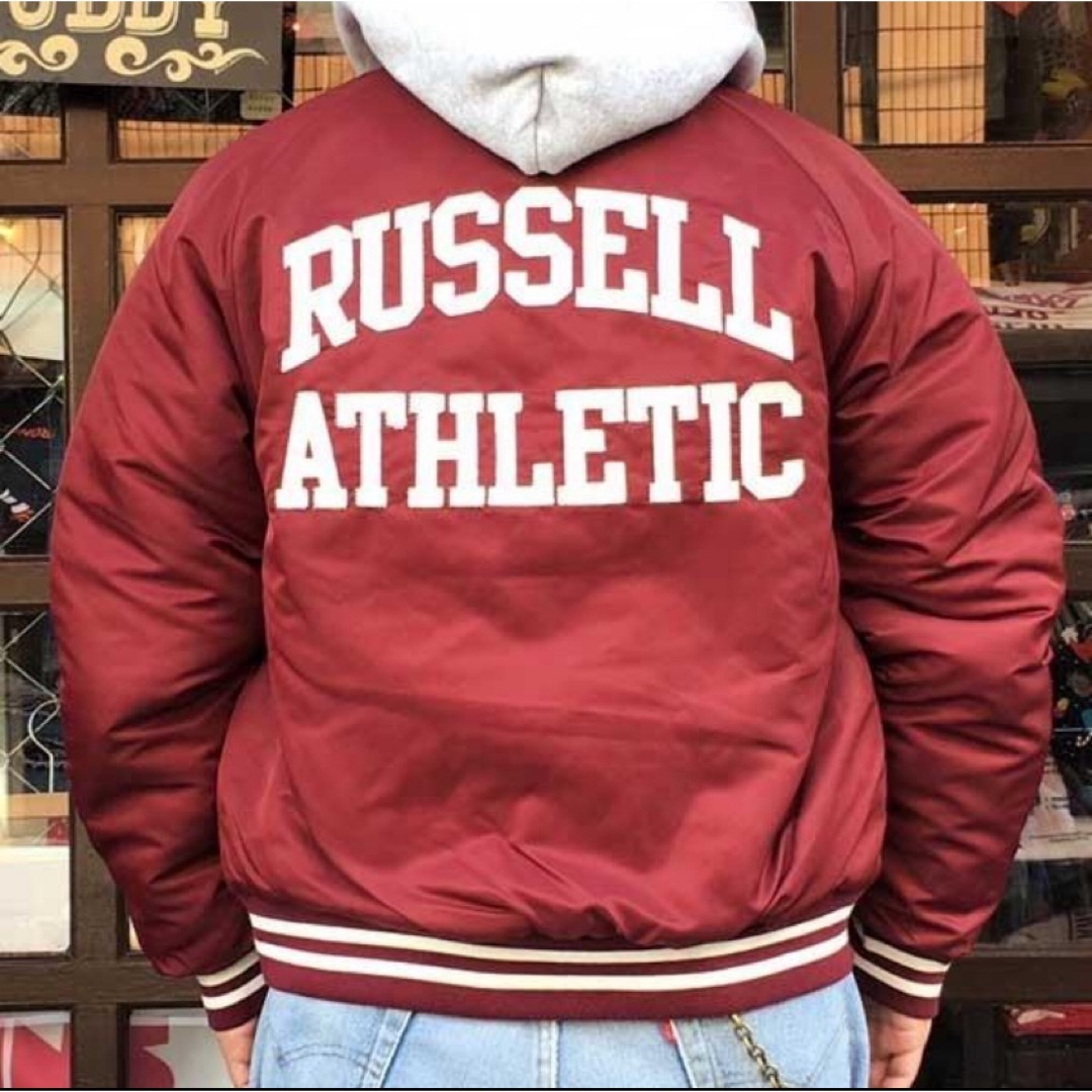 Russell Athletic(ラッセルアスレティック)の新品 難あり ラッセルアスレチック スタジャン ジャケット ジャンパー 中綿 メンズのジャケット/アウター(スタジャン)の商品写真