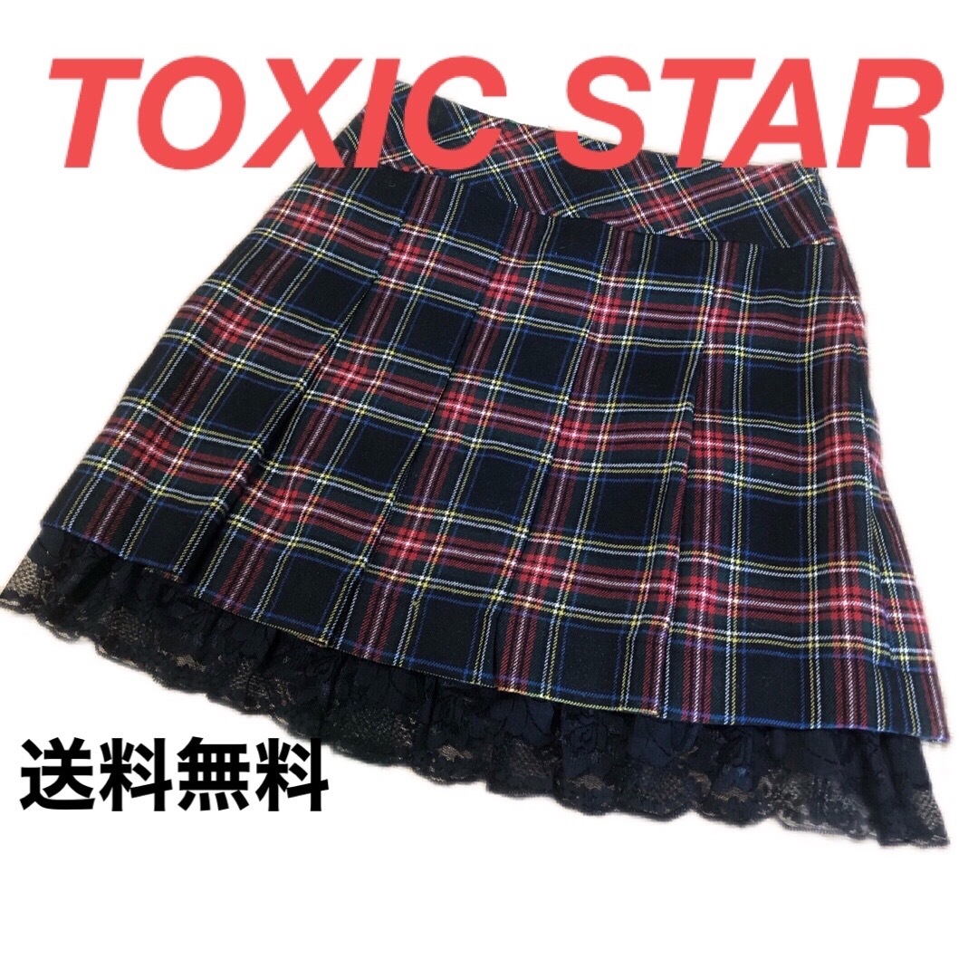 TOXIC STAR(タクシックスター)の【toxic star】チェックプリーツスカート レディースのスカート(ひざ丈スカート)の商品写真