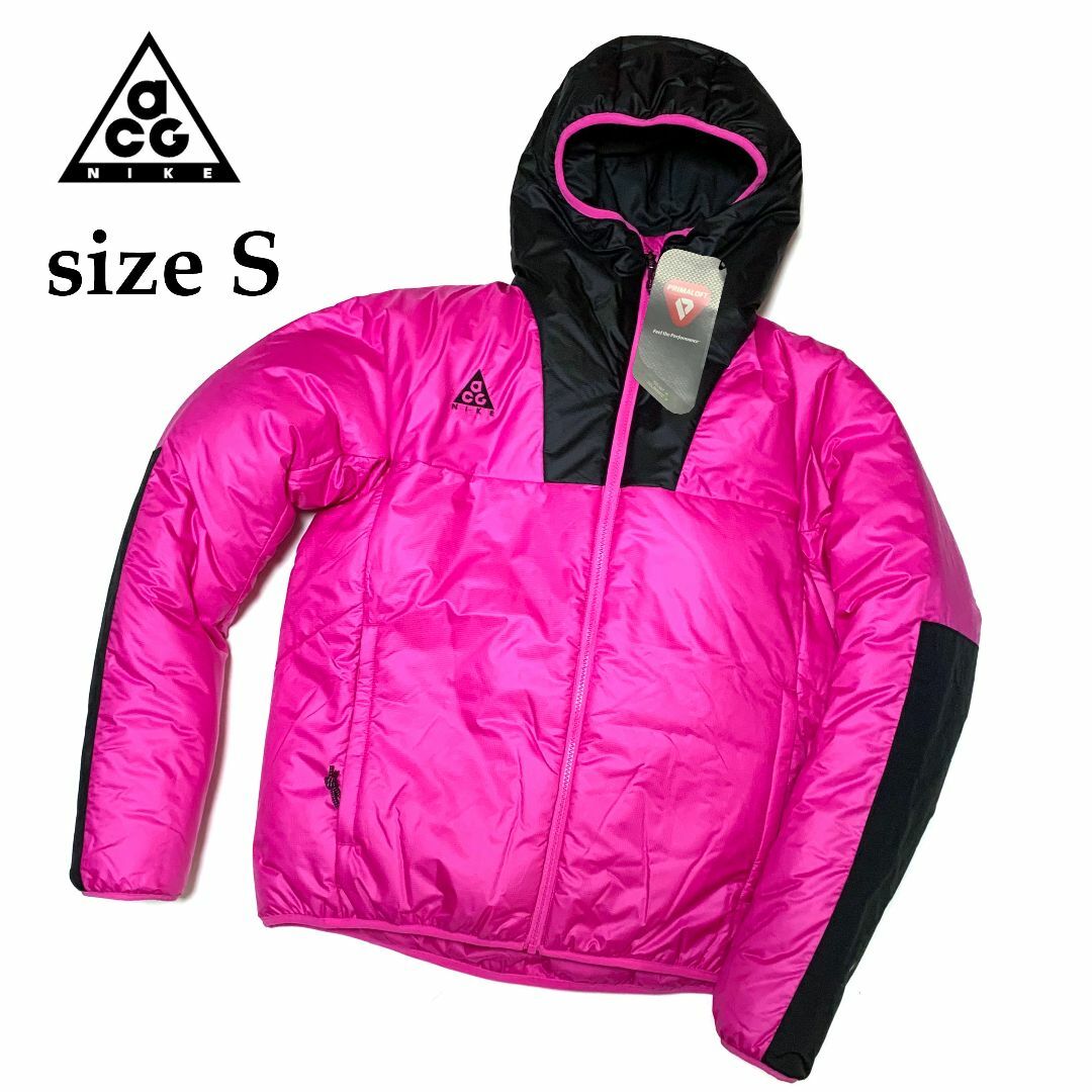 NIKE(ナイキ)の新品　Sサイズ　ナイキ ACG　プレミアムライト フーディ ジャケット　ピンク メンズのジャケット/アウター(その他)の商品写真