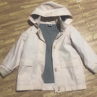 プチバトー(PETIT BATEAU)のお値下げ⭐️プチバトーレインコート　24M 86 ピンク(ジャケット/コート)