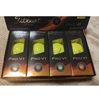 タイトリスト Titleist Pro v1 ゴルフボール イエロー 新品(その他)