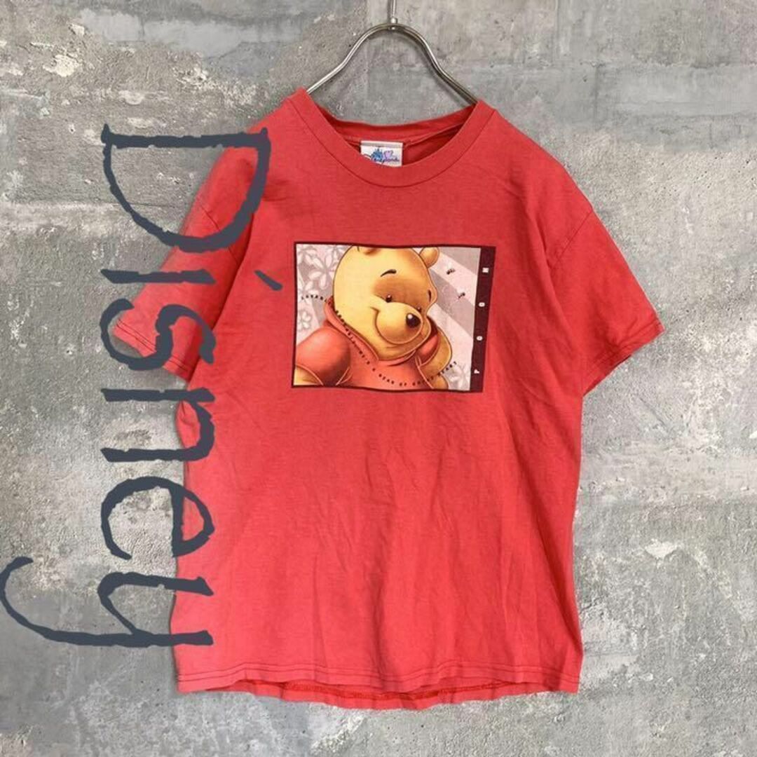 Disney vintage 半袖 Tシャツ くまのプーさん レッド メンズ メンズのトップス(Tシャツ/カットソー(半袖/袖なし))の商品写真