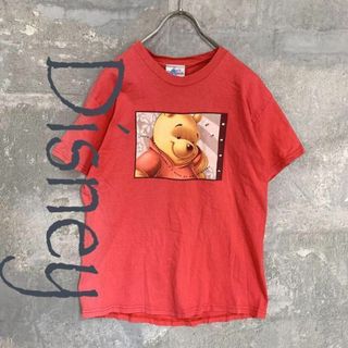 Disney vintage 半袖 Tシャツ くまのプーさん レッド メンズ(Tシャツ/カットソー(半袖/袖なし))