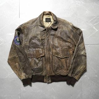 AVIREX - AVIREX 黒 羊革 SHEEP AVIATOR JACKET TOM CATの通販｜ラクマ