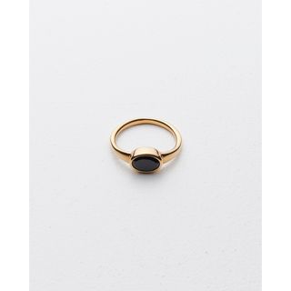 Black Spinel Ellipse Ring / fauvirame(リング(指輪))