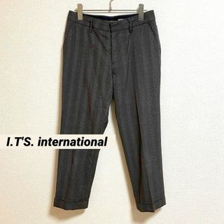 イッツインターナショナル(I.T.'S.international)のst495イッツインターナショナル レディース クロップド スラックス パンツ(クロップドパンツ)