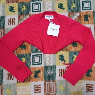 シモネッタ(Simonetta)のタグ付　新品　simonetta シモネッタ ニット　カーディガン　ピンク(ワンピース)