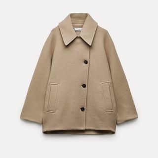 ザラ(ZARA)のZARA オーバーサイズ ショートコート アウター ザラ 秋 冬(その他)