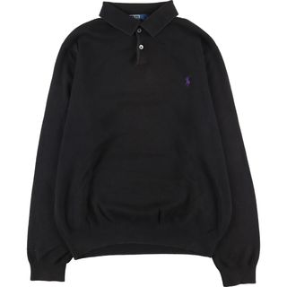 ラルフローレン(Ralph Lauren)の古着 ラルフローレン Ralph Lauren POLO by Ralph Lauren ポロニットセーター メンズL /eaa416542(ニット/セーター)