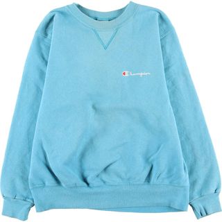 チャンピオン(Champion)の古着 90年代 チャンピオン Champion ワンポイントロゴスウェットシャツ トレーナー USA製 メンズL ヴィンテージ /eaa414275(スウェット)