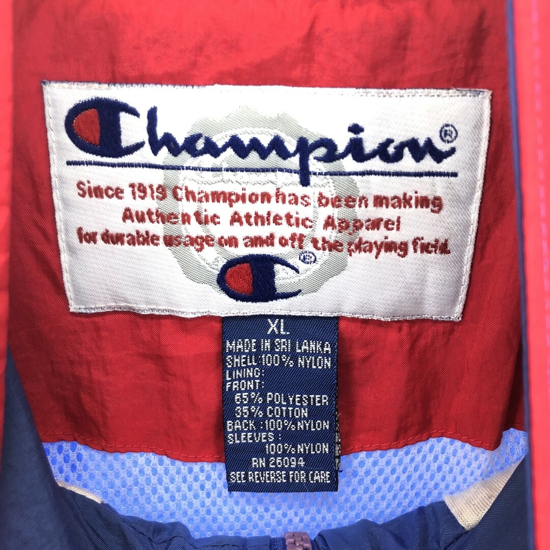 Champion(チャンピオン)の古着 チャンピオン Champion ナイロンジャケット メンズXL /eaa416313 メンズのジャケット/アウター(ナイロンジャケット)の商品写真