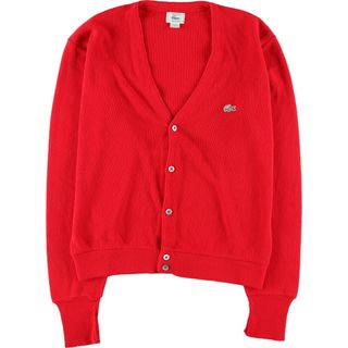 ラコステ(LACOSTE)の古着 80~90年代 ラコステ LACOSTE IZOD アクリルニットカーディガン USA製 メンズM ヴィンテージ /eaa416815(カーディガン)