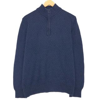 カルバンクライン(Calvin Klein)の古着 カルバンクライン Calvin klein JEANS コットンニットハーフジップセーター メンズM /eaa416564(ニット/セーター)