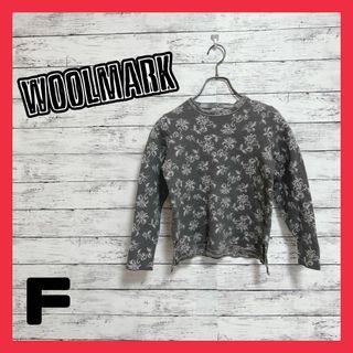 a271 WOOLMARK tシャツ カットソー 長袖 毛100%(カットソー(長袖/七分))