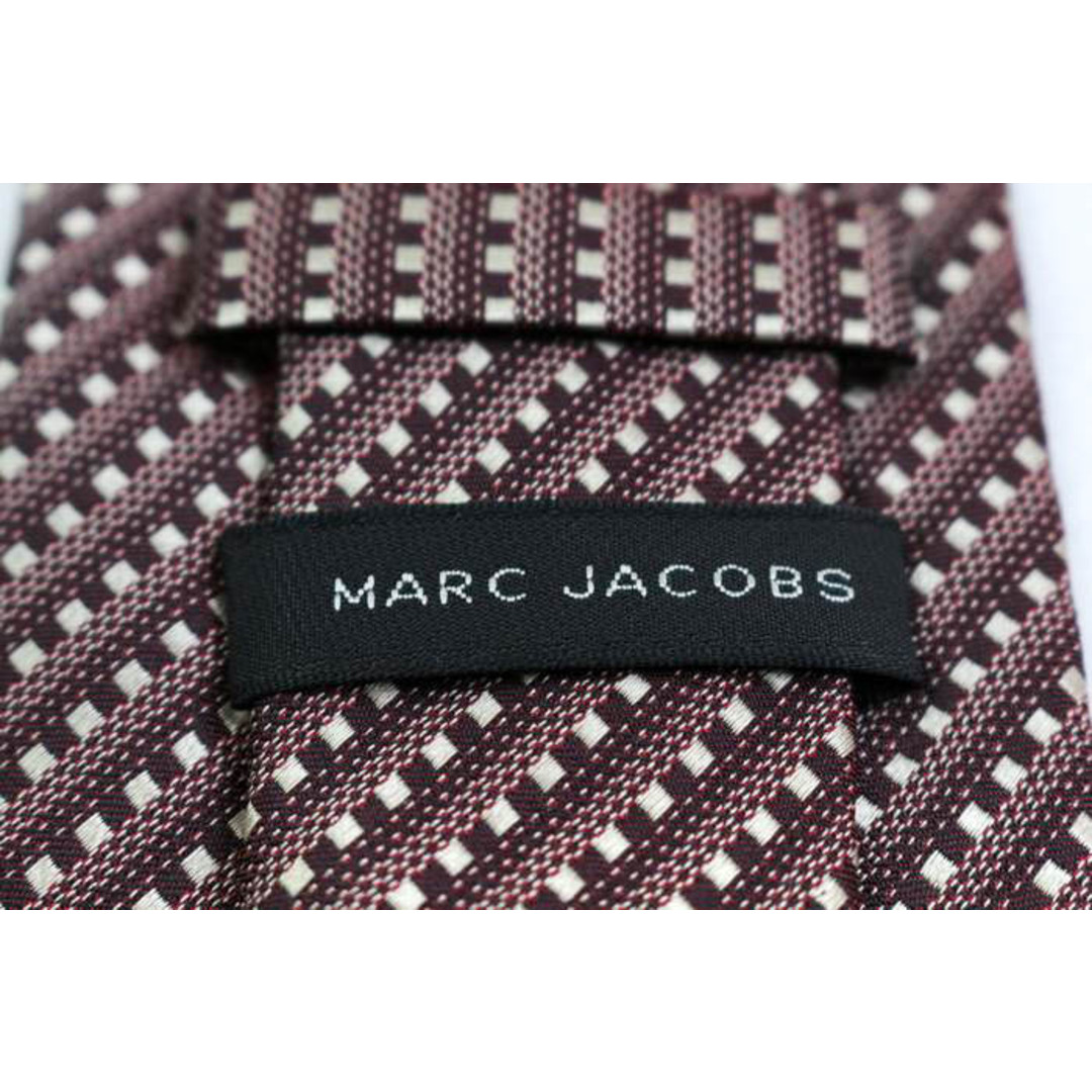 MARC JACOBS(マークジェイコブス)のマークジェイコブス ブランド ネクタイ シルク ストライプ柄 小紋柄 伊製生地 メンズ ブラウン MARC JACOBS メンズのファッション小物(ネクタイ)の商品写真