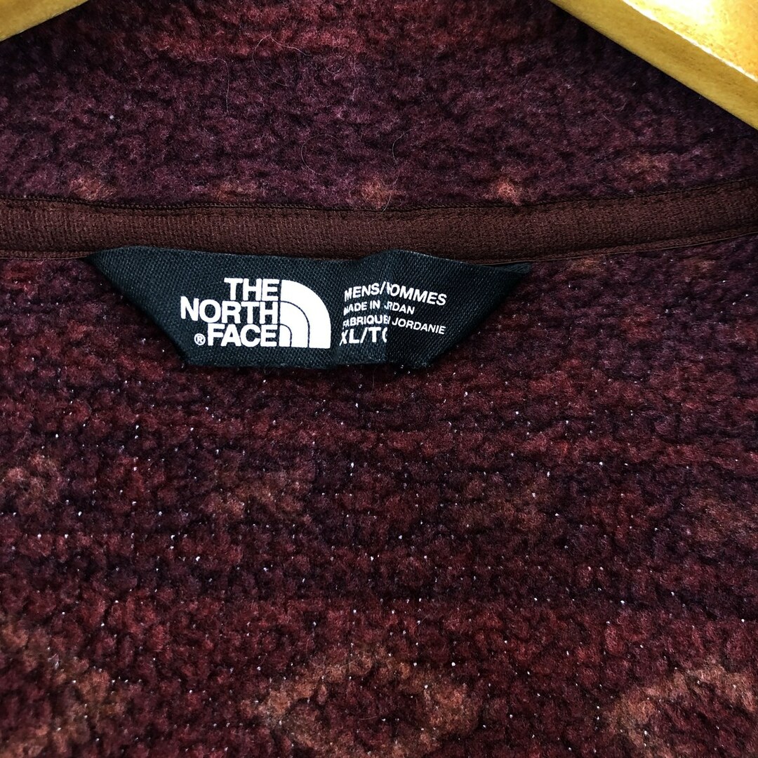 THE NORTH FACE(ザノースフェイス)の古着 ザノースフェイス THE NORTH FACE 総柄 ハーフジップ フリースプルオーバー メンズXL /eaa413035 メンズのジャケット/アウター(その他)の商品写真