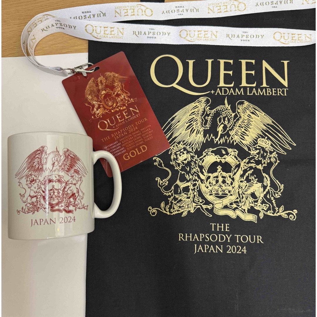 Queen(クイーン)のクイーン＋アダム・ランバート　ゴールド特典グッズ　QAL 2024 エンタメ/ホビーのタレントグッズ(ミュージシャン)の商品写真