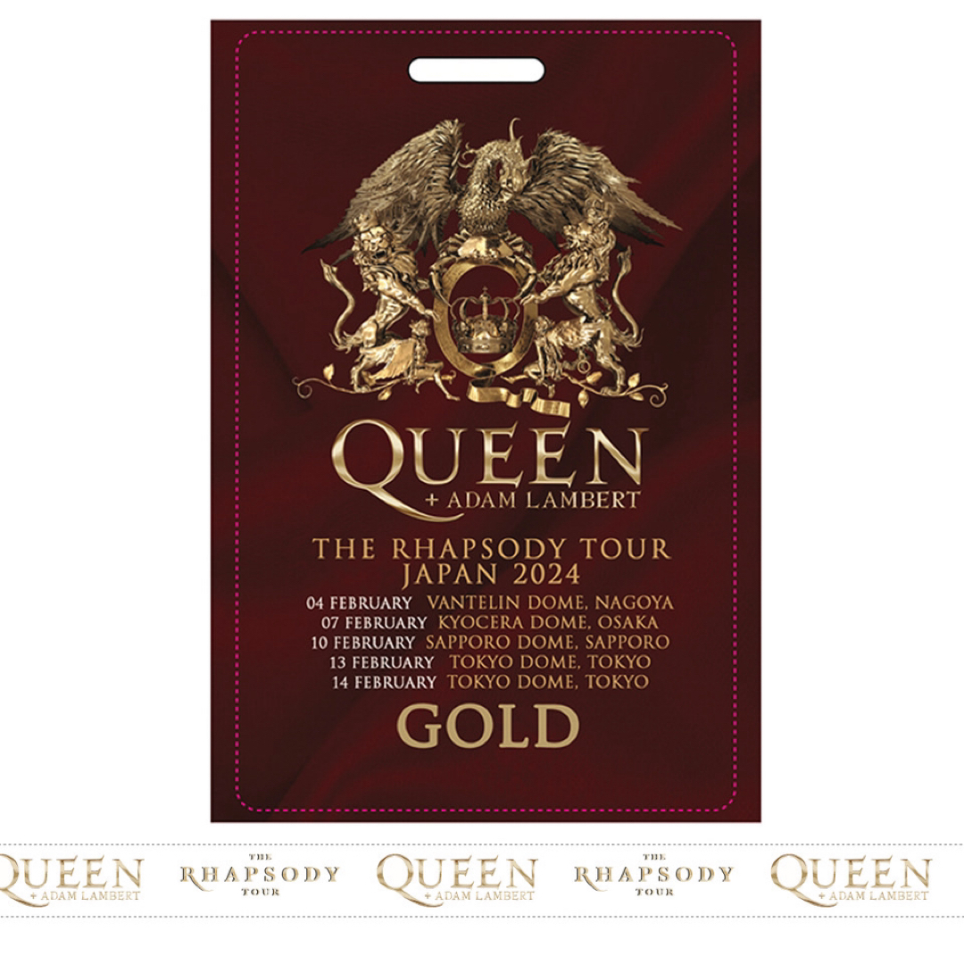 Queen(クイーン)のクイーン＋アダム・ランバート　ゴールド特典グッズ　QAL 2024 エンタメ/ホビーのタレントグッズ(ミュージシャン)の商品写真