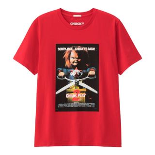 ジーユー(GU)のGU x チャッキーコラボTシャツ メンズ 半袖 販売終了モデル(Tシャツ/カットソー(半袖/袖なし))