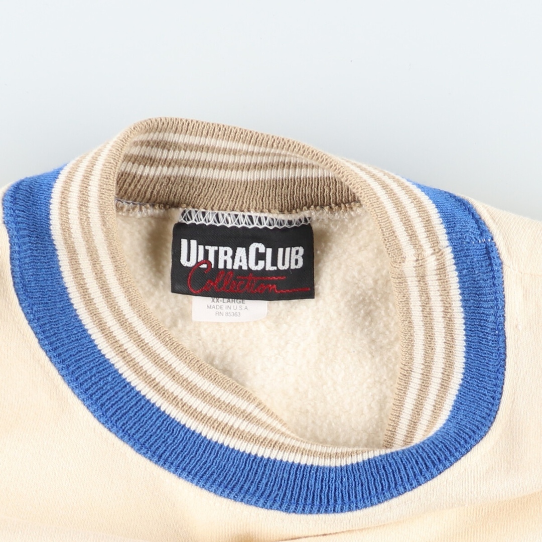 古着 90年代 ULTRACLUB カレッジスウェットシャツ トレーナー USA製 メンズXXL ヴィンテージ /eaa389721 メンズのトップス(スウェット)の商品写真