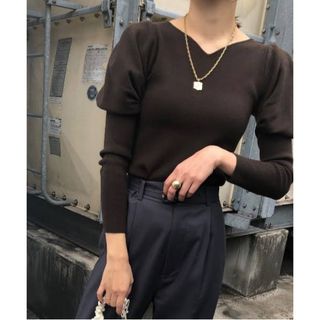 アメリヴィンテージ(Ameri VINTAGE)のUNDRESSED TUCK PUFF SLEEVE KNIT(ニット/セーター)