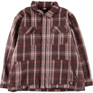 ディッキーズ(Dickies)の古着 ディッキーズ Dickies チェック柄 ワークシャツジャケット メンズXXL /eaa416571(その他)