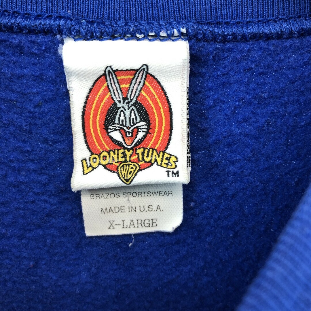 古着 90年代 LOONEY TUNES タズマニアン デビル キャラクタースウェットシャツ トレーナー USA製 メンズXL ヴィンテージ /eaa389472 メンズのトップス(スウェット)の商品写真