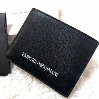 エンポリオアルマーニ(Emporio Armani)の極美品　未使用に近い　エンポリオアルマーニ　折り畳み財布　コンパクトウォレット(折り財布)