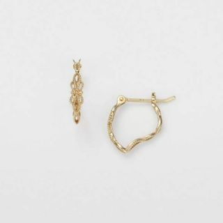 今季アガット　ピアス　美品　10k