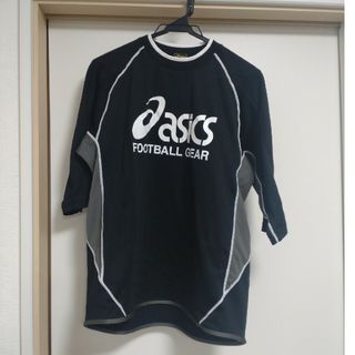 アシックス(asics)のアシックス　サッカープラクティスシャツ　5分袖　メンズМ(ウェア)