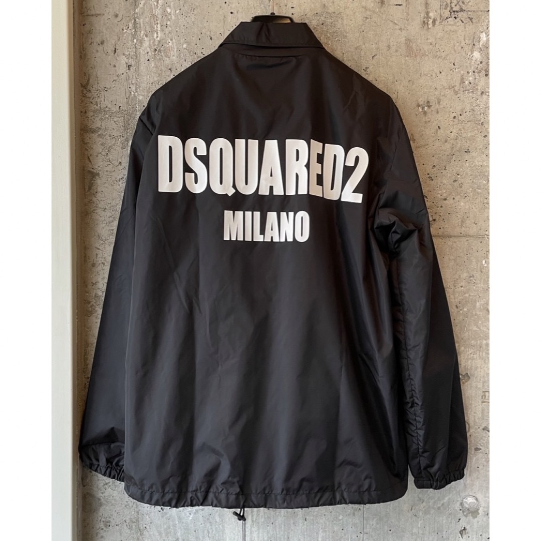 DSQUARED2(ディースクエアード)のDSQUARED2 ディースクエアード コーチジャケット ブラック 46 メンズのジャケット/アウター(ナイロンジャケット)の商品写真