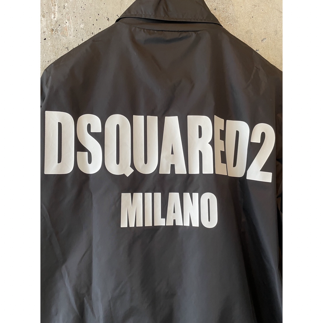 DSQUARED2(ディースクエアード)のDSQUARED2 ディースクエアード コーチジャケット ブラック 46 メンズのジャケット/アウター(ナイロンジャケット)の商品写真