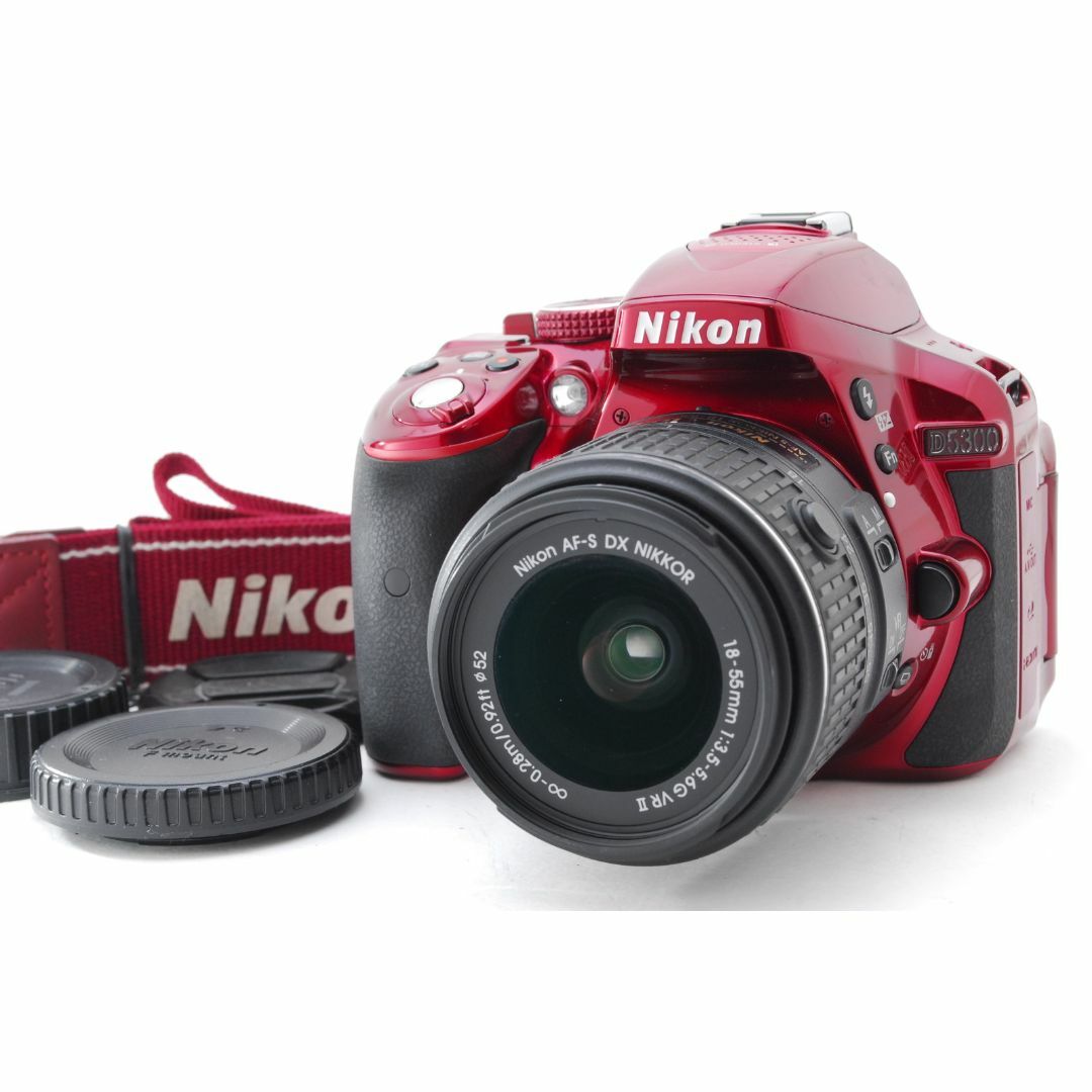 Nikon(ニコン)のNikon D5300 18-55mm VR2 レンズセット S数 2285回 スマホ/家電/カメラのカメラ(デジタル一眼)の商品写真