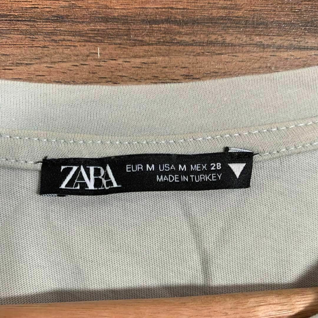 ZARA(ザラ)のZARA ザラ️ Tシャツ Mサイズ 袖無し レディース 無地 灰色 グレー レディースのトップス(Tシャツ(半袖/袖なし))の商品写真