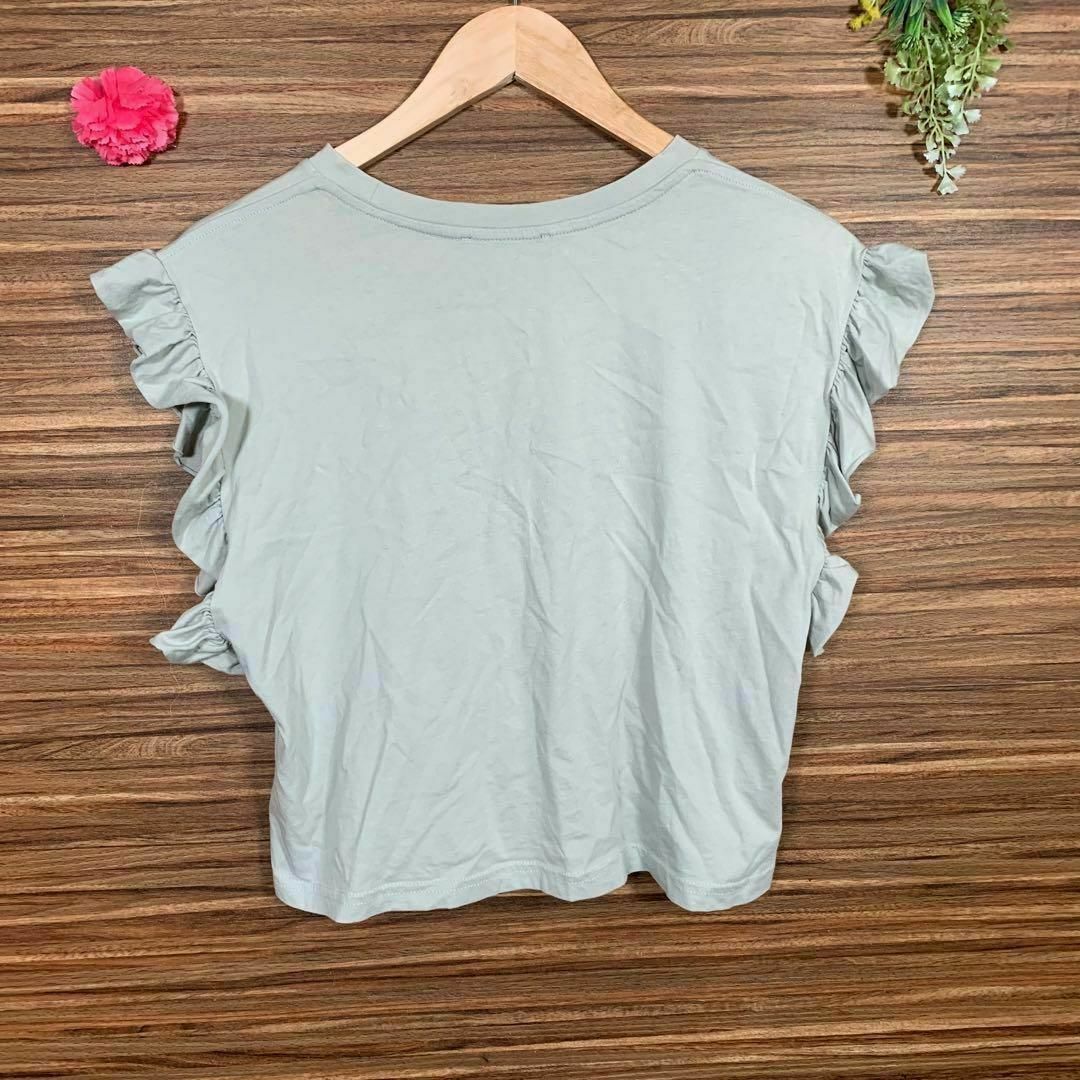 ZARA(ザラ)のZARA ザラ️ Tシャツ Mサイズ 袖無し レディース 無地 灰色 グレー レディースのトップス(Tシャツ(半袖/袖なし))の商品写真