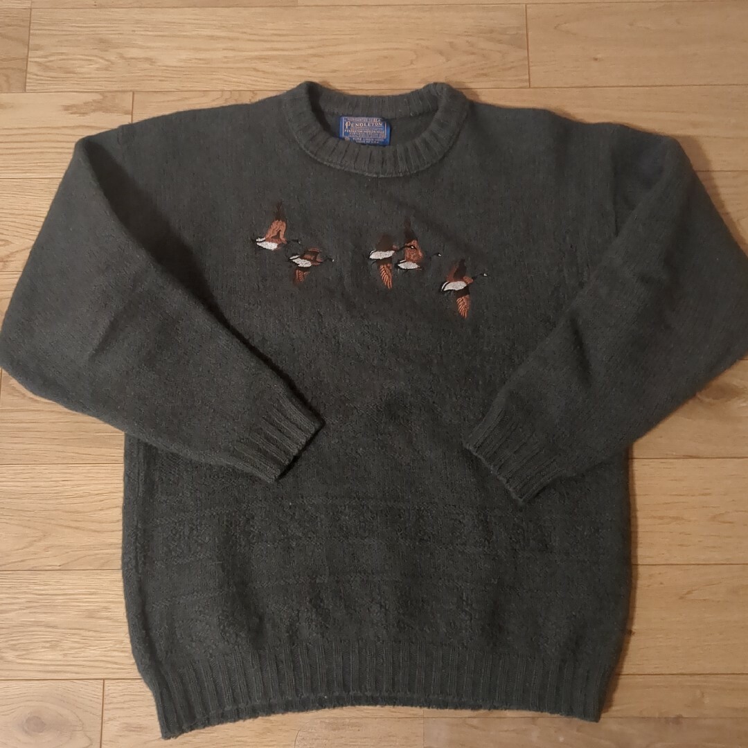 PENDLETON(ペンドルトン)のPENDLETON クルーネック 刺繍 アメリカ製 ヴィンテージ メンズのトップス(ニット/セーター)の商品写真