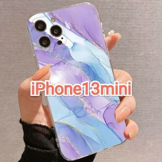 iPhone13mini　大理石柄　かわいい　iPhoneケース(iPhoneケース)