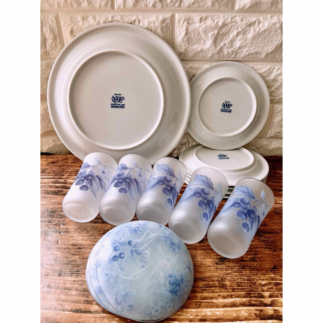 たち吉 - 【Adam&Eve】 アダムアンドイヴ 葡萄ブルー 食器 16 たち吉 - 【Adam&Eve】 アダムアンドイヴ 葡萄ブルー 食器 16