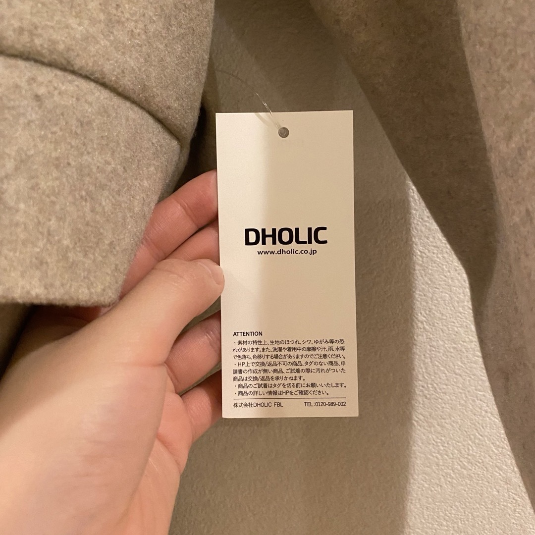 dholic(ディーホリック)のDHOLIC カシミヤ混ロングコート レディースのジャケット/アウター(ロングコート)の商品写真
