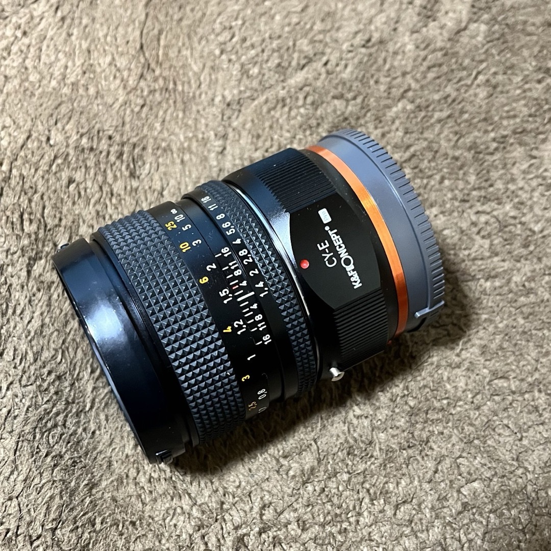 Carl Zeiss Planar 50mm F1.4 aejマウントアダプター