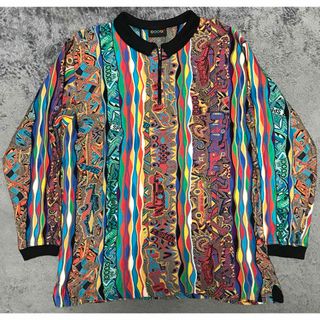 coogi マルチカラーニットポロシャツ