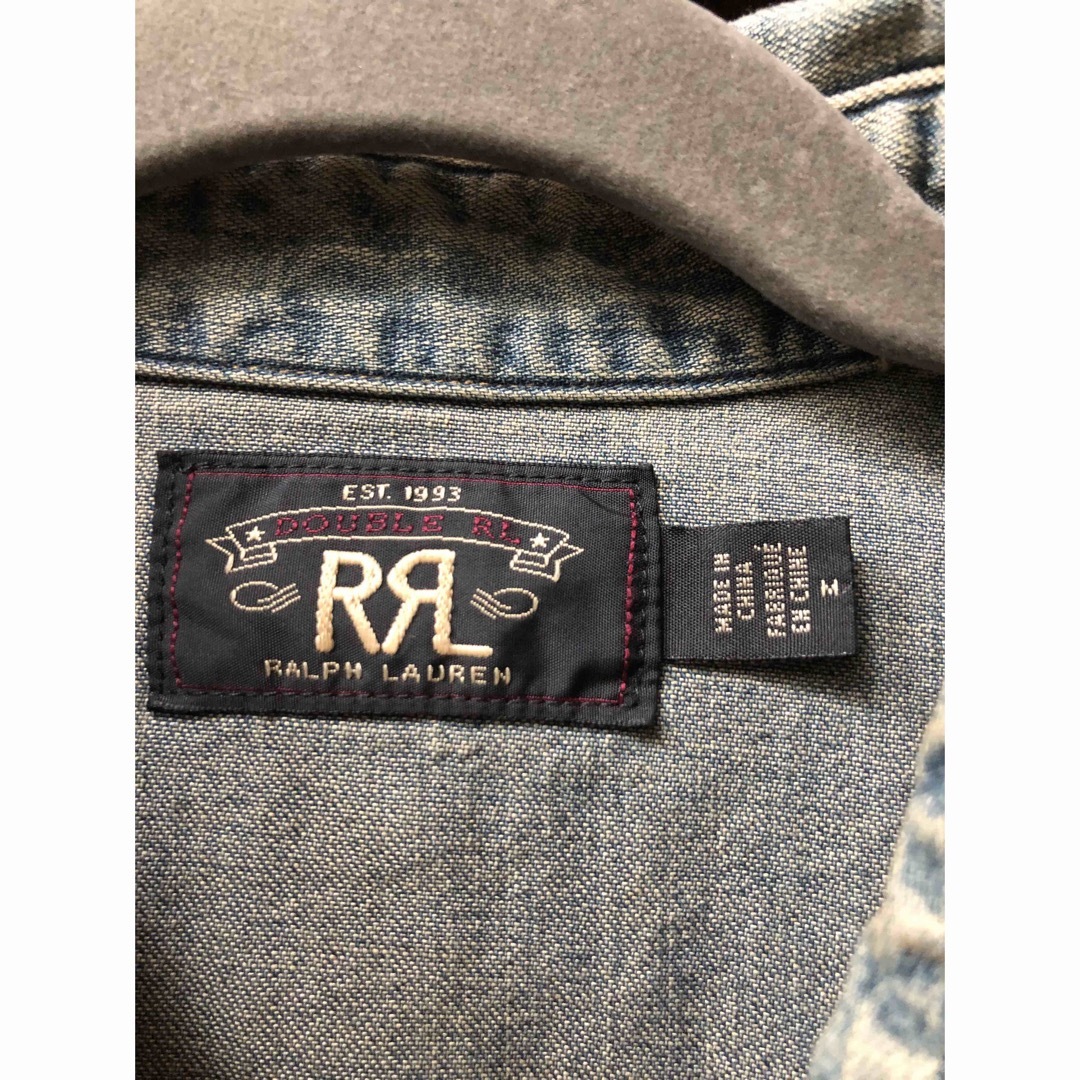 RRL(ダブルアールエル)のダブルアールエル　RRL フローラル 刺繍 インディゴシャツ メンズのトップス(シャツ)の商品写真