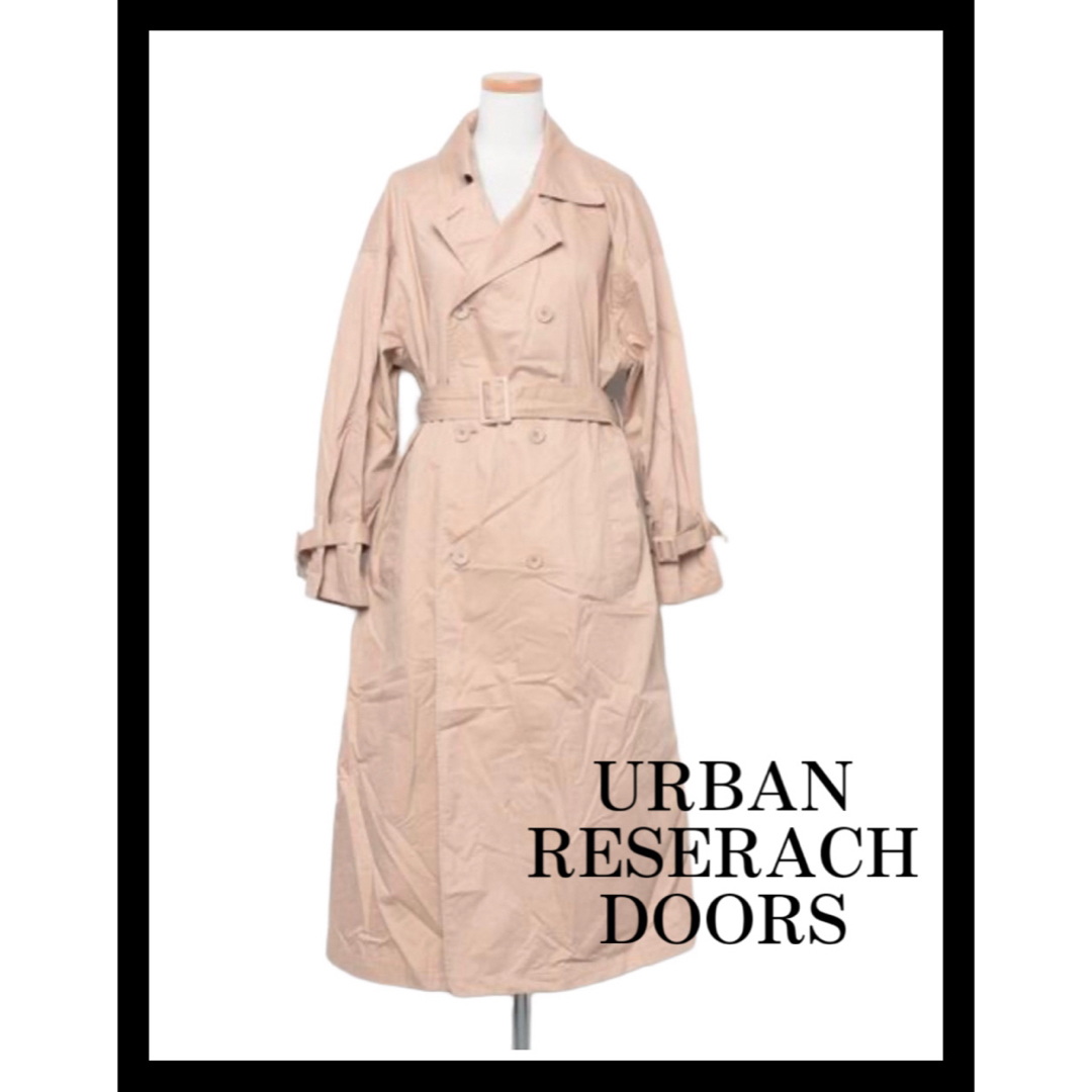 URBAN RESEARCH DOORS(アーバンリサーチドアーズ)のURBAN RESEARCH DOORS トレンチコート　大きめ　ゆったり レディースのジャケット/アウター(トレンチコート)の商品写真