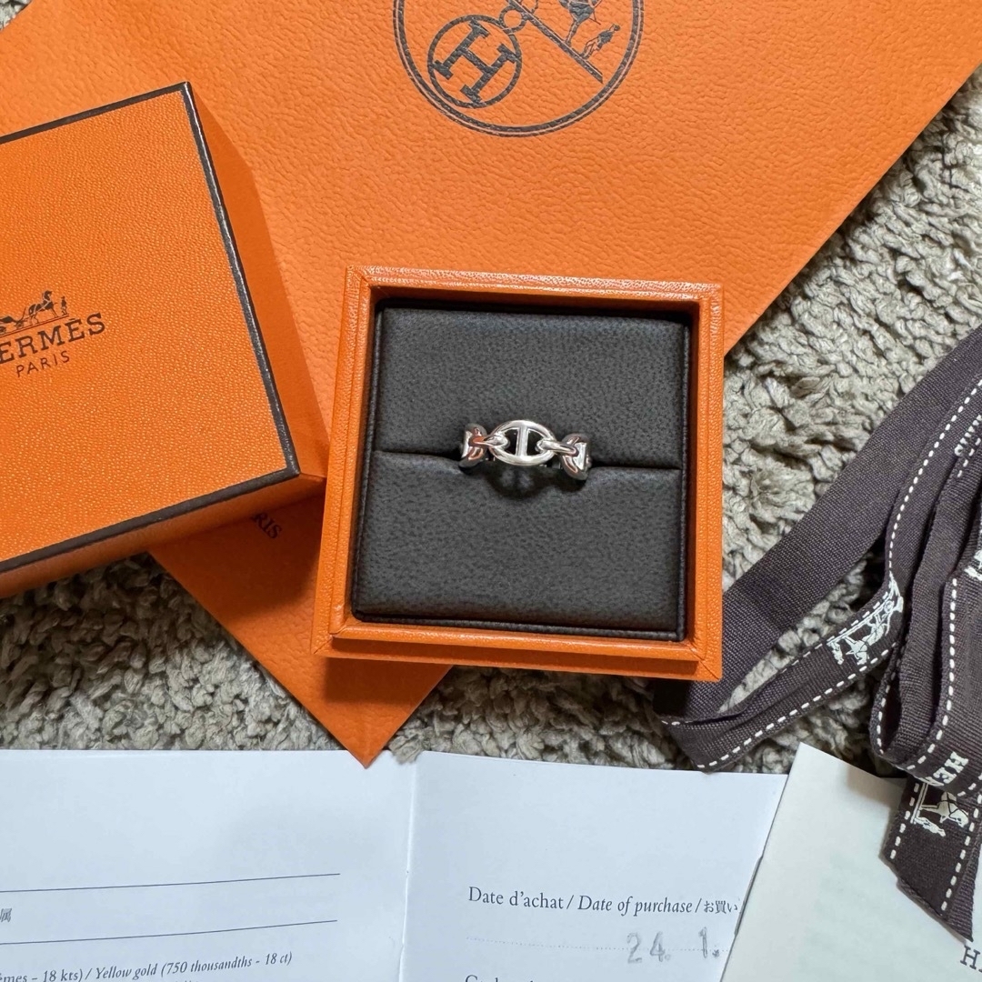 Hermes(エルメス)のHERMES★シェーヌダンクル アンシェネ リング ★サイズ53 新品 レディースのアクセサリー(リング(指輪))の商品写真