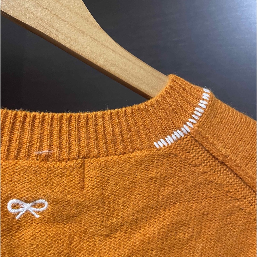 ANYA HINDMARCH(アニヤハインドマーチ)の最終価格✨ おすすめ✨アニヤハインドマーチ　ユニクロ　ニット　セーター　オレンジ レディースのトップス(ニット/セーター)の商品写真
