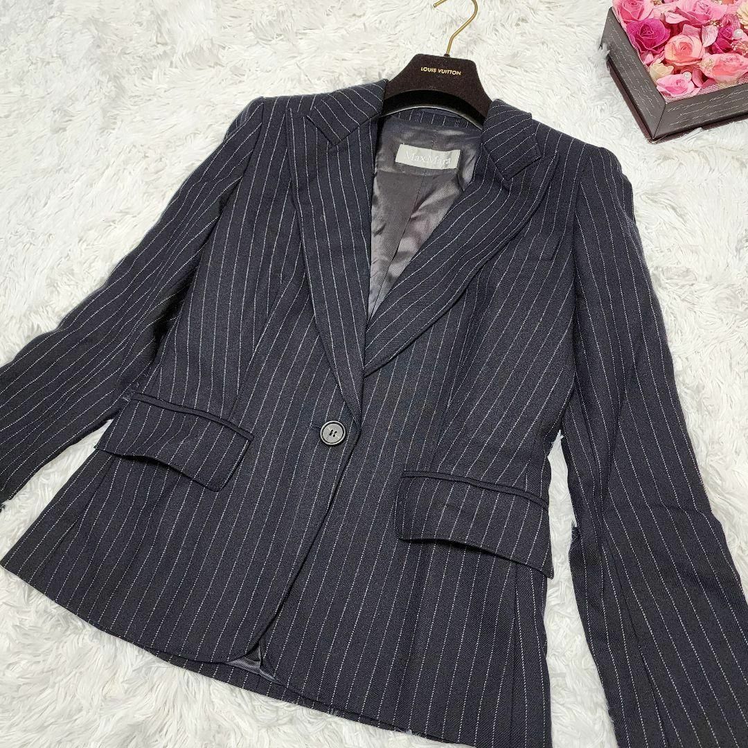 MaxMara マックスマーラ 銀タグ L テーラードジャケット MaxMara マックスマーラ 銀タグ L テーラードジャケット
